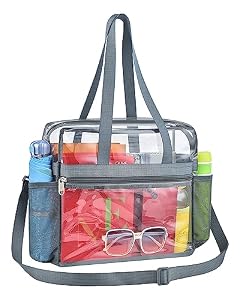 Paxiland Clear Stadion Grau Tragetasche Large