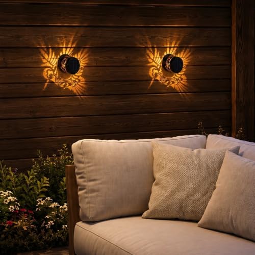 Hummingbird Solar Lantern Fence Lights Outdoor Wall Decor Mount on Post - image 6