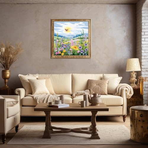 Image of 51buyoutgo Natural Landscape Cross Stitch Kits, 11 Ct Count Pre Printed Counted Stamped Cross Stitch Embroidery Needlepoint Patterns Kits for Adults Beginners, Easy Advanced Crossstitch Crossstitching