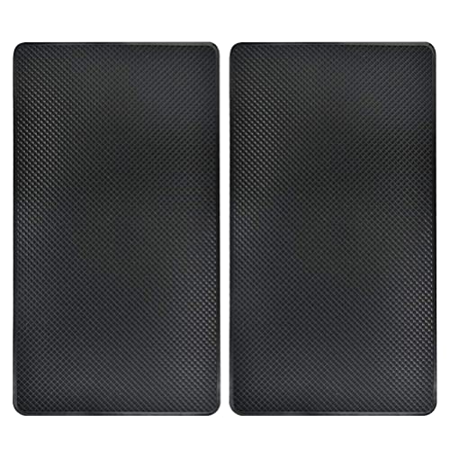 Juliyeh 2 Pièces Tapis Antidérapant Tableau de Bord, 27 x 15 cm, Tapis Antidérapant Voiture Telephone, Anti-Glisse en Silicone Mat, pour Détecteur de Radar Stable, Clé,Stylo SRDX-039 Cover