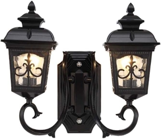 Applique de jardin en métal et verre de qualité supérieure pour luminaire extérieur créatif