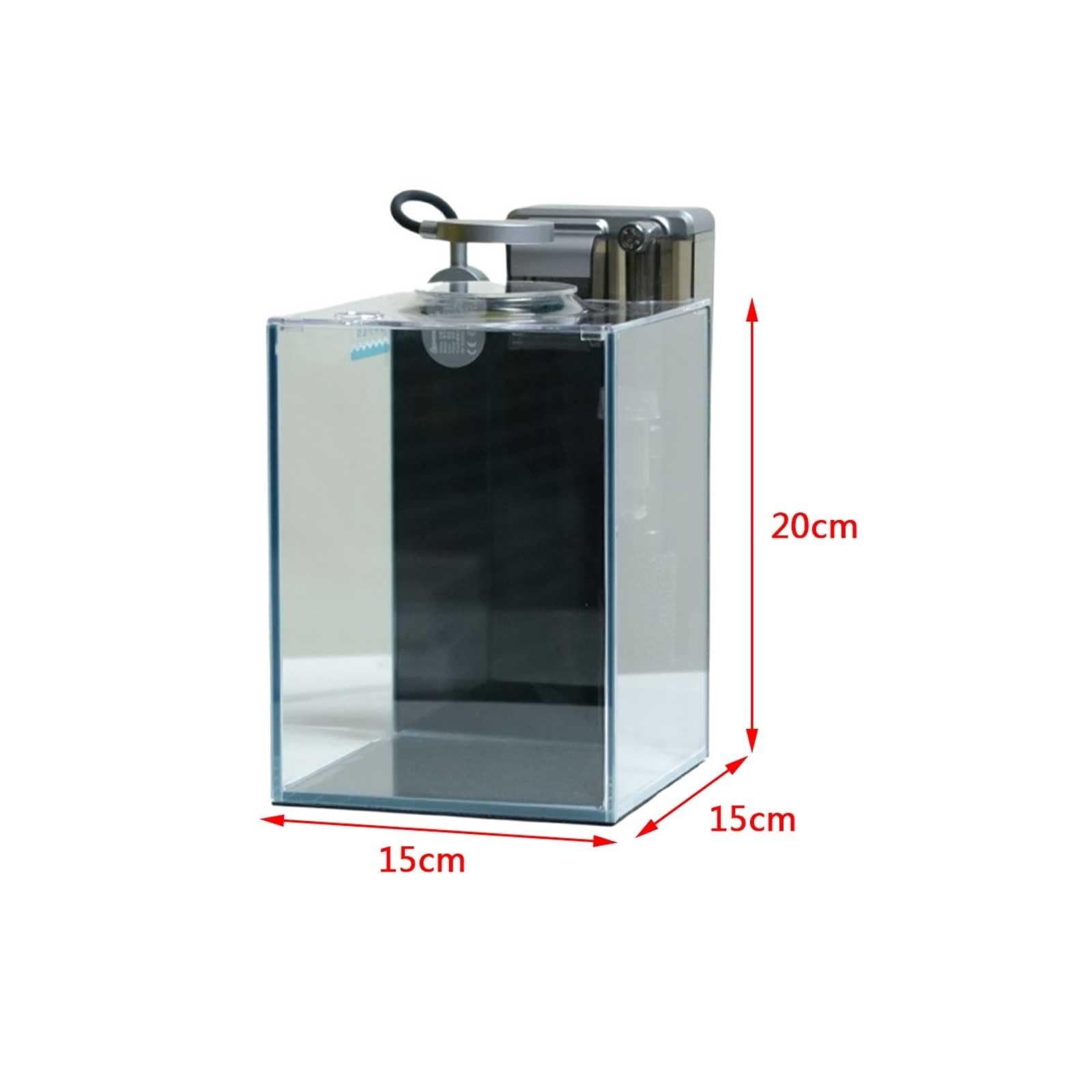 Acquario Ultra White Glass Aquarium Fighting Fish Ecological Tank Living Room Home Desktop Office Small Self-circulating Aquarium with Accessories Acquario per Pesci