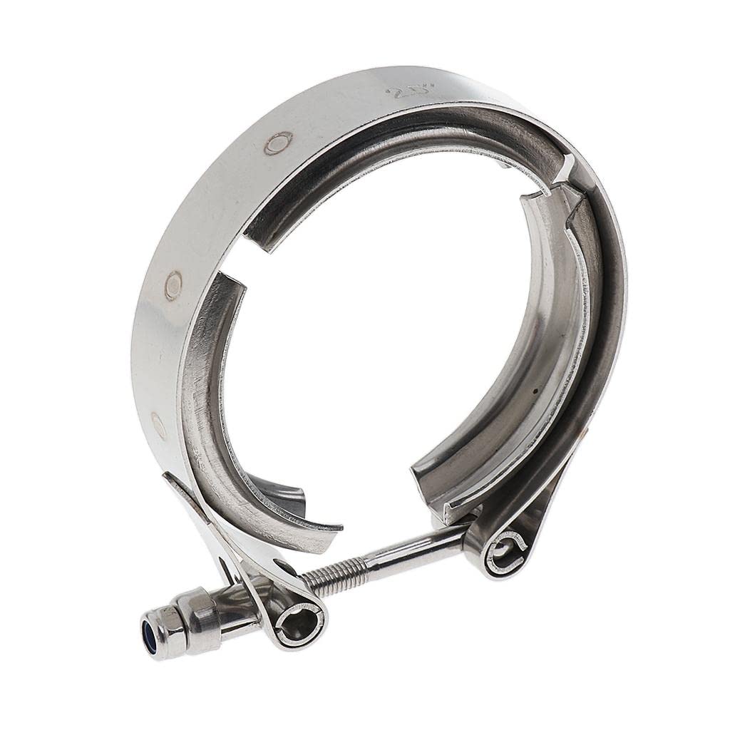 ATORSE Turbo Exhaust Pipe Hose Clamp V Band Stainless Steel 2.5inch(102x95x18mm)-image-43