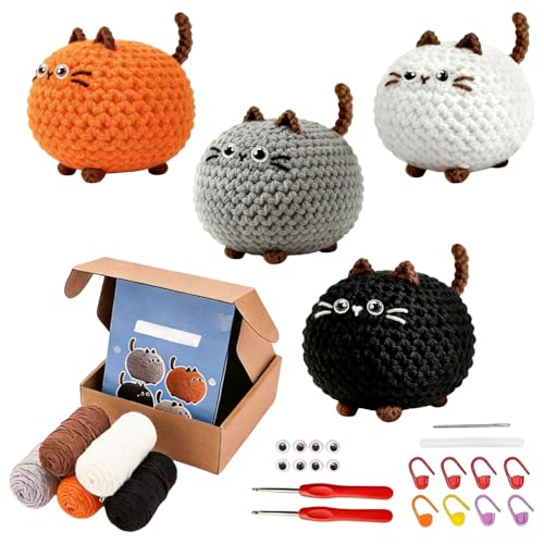 Kit crochet debutant adulte : coffret amigurumi chatons et loisirs créatifs