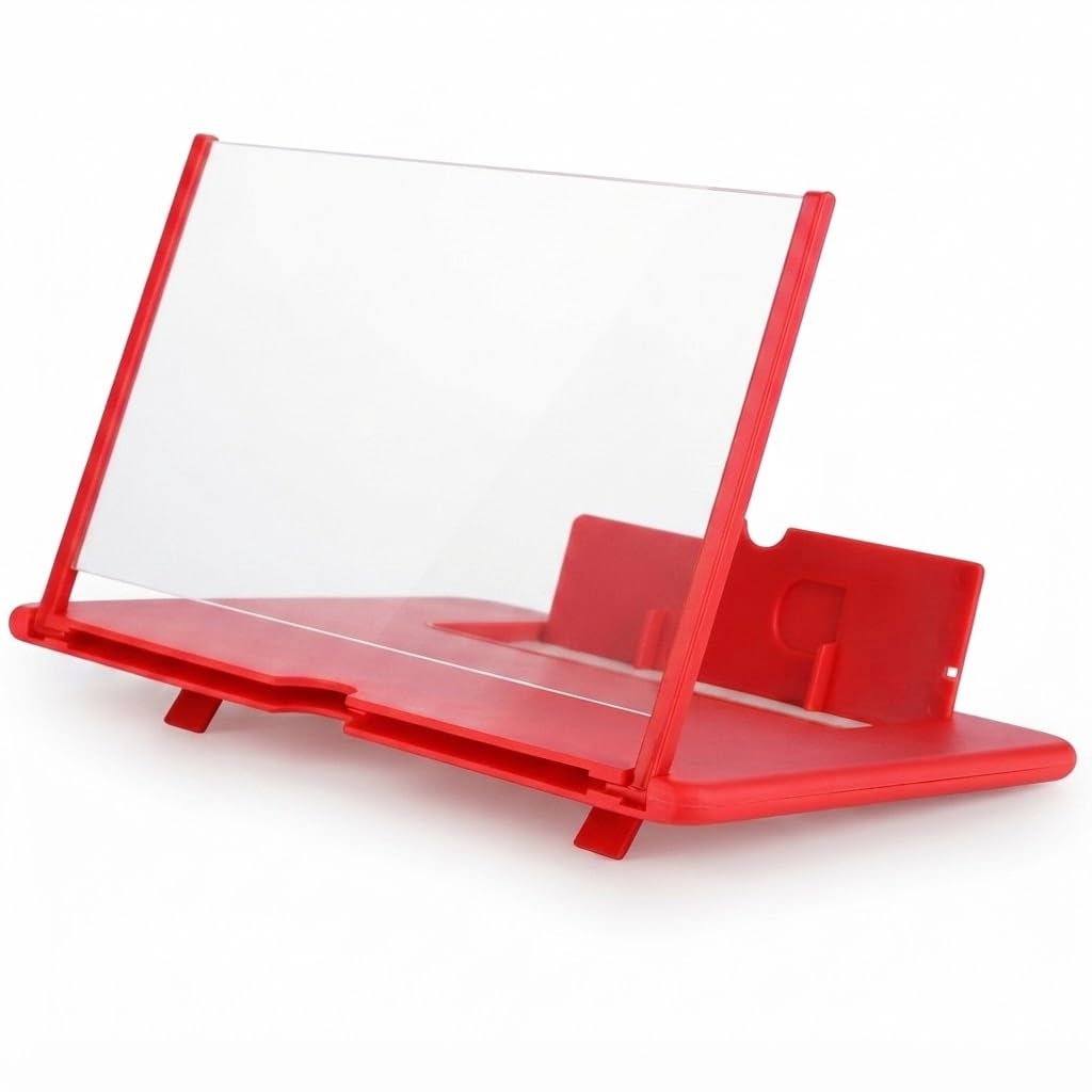 Drumstone Portable 3D HD Phone Screen Magnifier with Foldable Stand, Mobile Screen Enlarger & Phone Holder for Movies, Reading, Gaming & Video Calls-picture-13