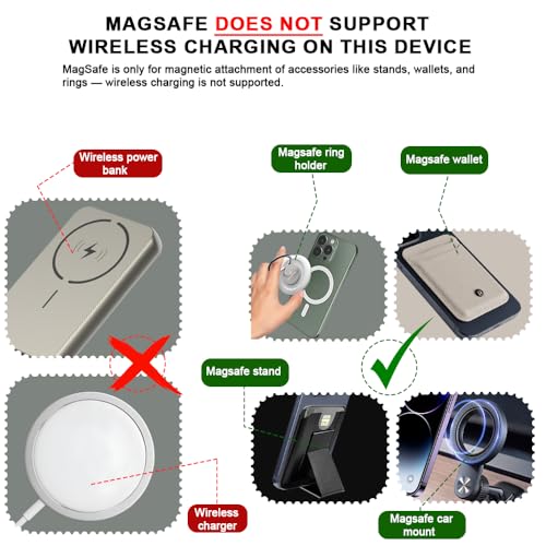 Image of AESTMO Hybrid Shockproof Back Cover Case for Realme 15T 5G / Realme Narzo 90 5G Compatible with MagSafe | Hard Back Case Cover (PC & TPU, Translucent Back, Black Sides)