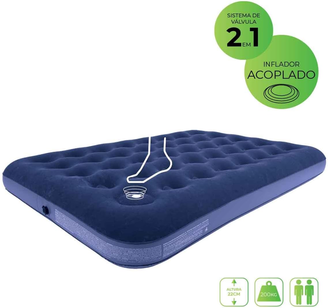 Colchão Inflável Casal C/Inflador Acoplado Multiuso O2Flow Review Sincero 3 514Ftc0M1Nl. Ac Sl1201