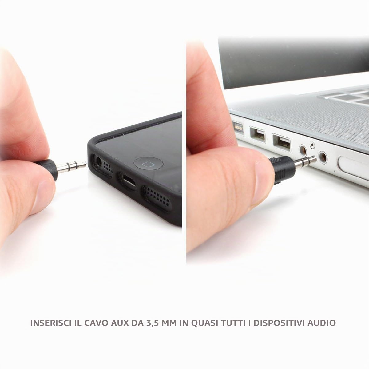 GOgroove SonaVERSE LBr 2.1 Altoparlanti per Computer con Subwoofer - USB Alimentato con Manopole di Controllo Volume / Bassi - Ideale per Laptop, Piccola Scrivania