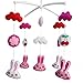 Produktbild Girls Crib Mobile mit hängenden Dekor Spielzeug, Pink, Crib Mobile [Kaninchen]