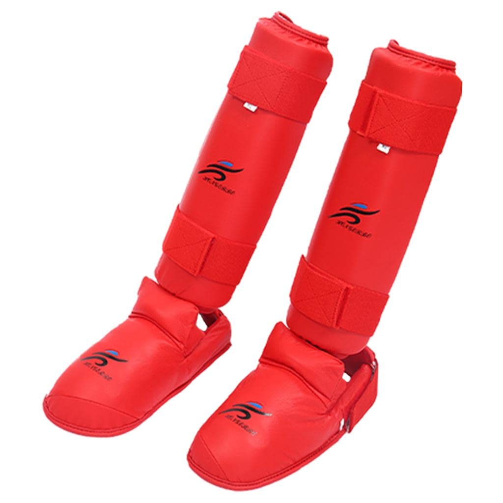Perfeclan MMA Protège-Tibias Gear Jambe Protecteur Pads Karaté Arts Martiaux boxeo en tailandia Thai pour Enfants Sparring Support