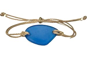 Cobalt Blue Sea Glass Bracelet: A Unique Mermaid Gift for Women
