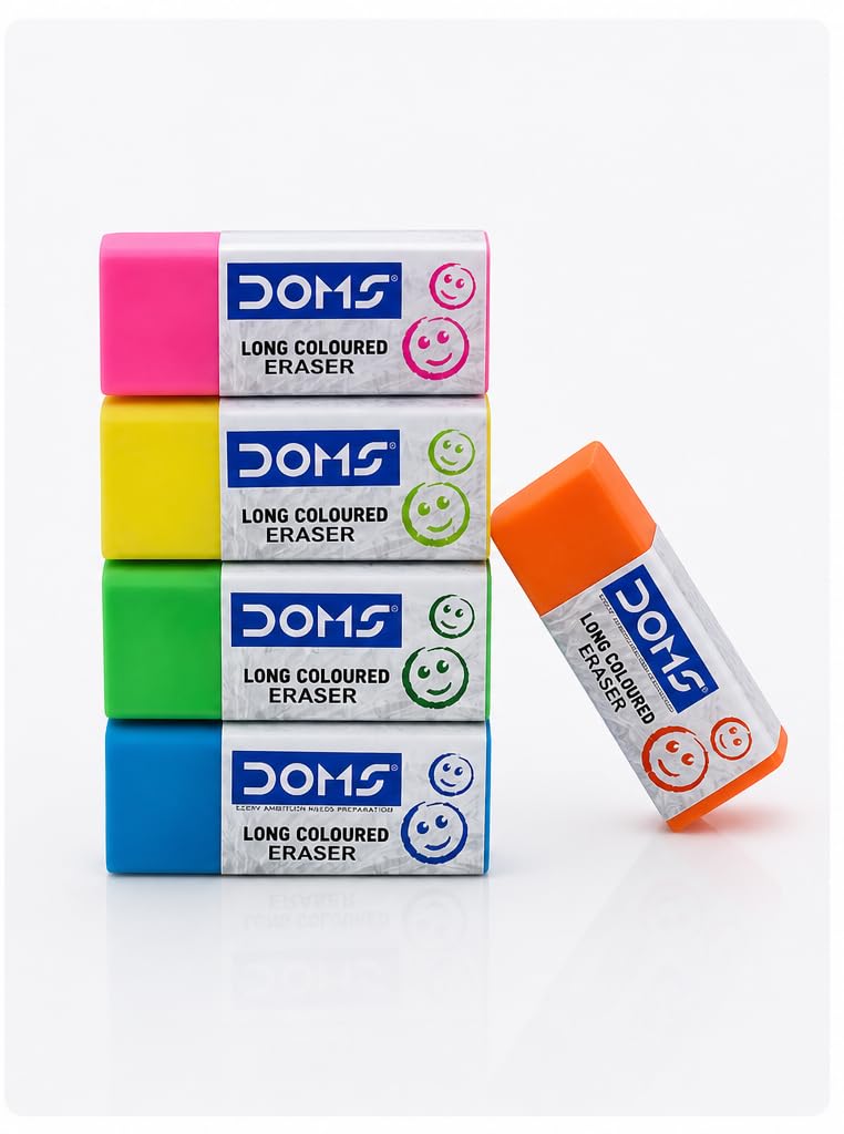 Fasmart Non-Toxic Dust Free Extra Long Eraser (Multicolor) (1