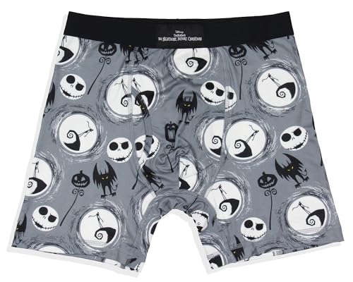 Disney Men's The Nightmare Before Christmas Jack Skellington Boxers Underwear Boxer Briefs