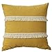 Cuscino di Lino Nordico Cotone Cuscino Giallo Tassel Federa Americano Rurale Divano Hipster Cuscino Cuscino 45 * 45 Cm