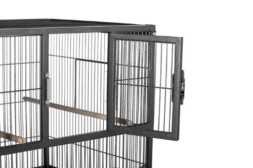 Prevue-Pet-Products-F070-Hampton-Deluxe-Divided-Breeder-Cage-with-StandBlack-Hammertone12
