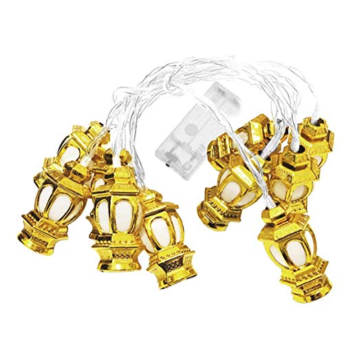 LED verlichting Kerstverlichting Ramadan Moon Star 1.65m Lights Eid Mubarak Decor Golden - Image 7