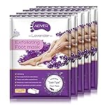 ALIVER Foot Peeling Mask - 5 Pack, Exfoliating Mask Make Feet Baby Soft, Foot Mask for Dry Cracked Skin, Peeling Away Dead Skin, Calluses - Lavender