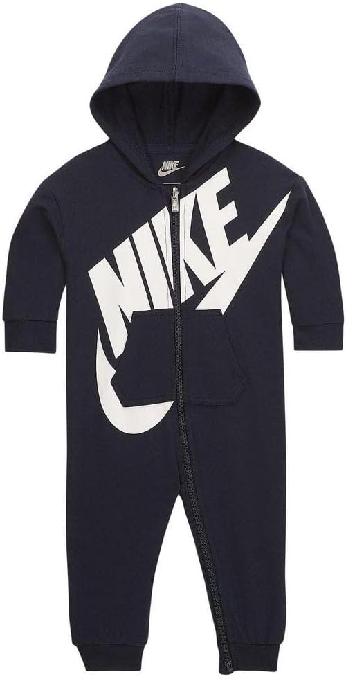 Nike Baby Hooded Coverall, Obsidian, 3 Months