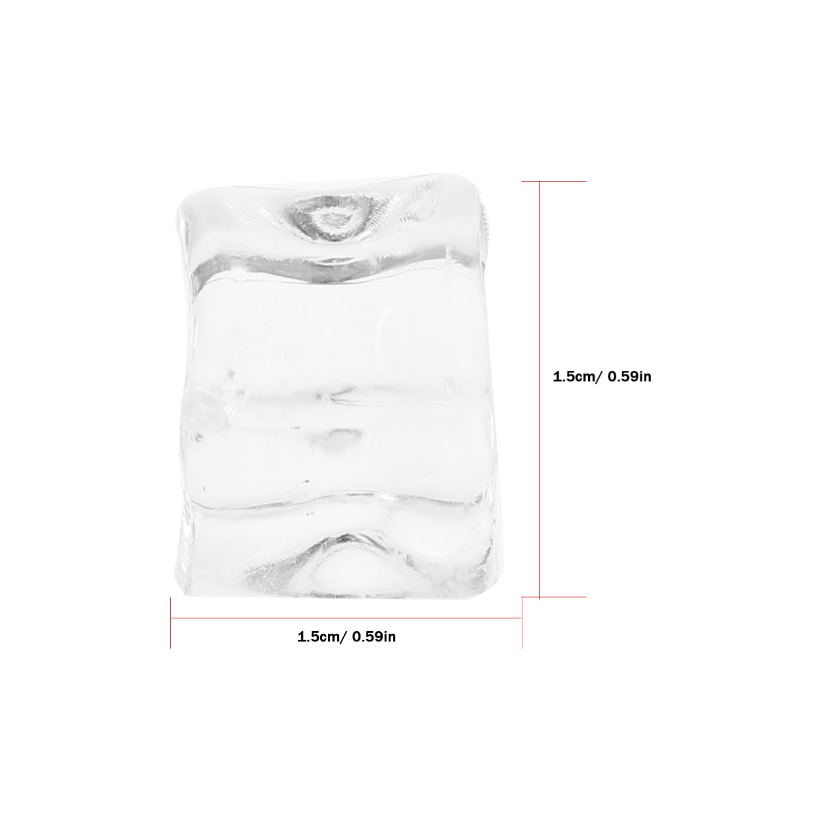 VALICLUD 200piezas Cubitos De Hielo Falsos Transparentes Reutilizables Decorativos Para Jarrones Accesorios De Fotografía Para Eventos y Manualidades