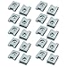 Aexit M4 14mmx10mm Home Hardware Iron White Zinc Plated Extruded U Nut Clip 20pcs Model:81as580qo289
