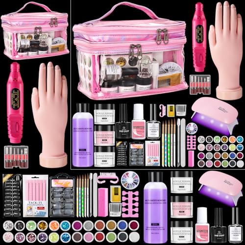 Deciniee Acryl Nagel Kit: Übung Hand Acryl Pulver Set mit...
