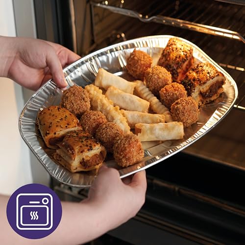 Matana S0266 20 Reusable Large Aluminium Foil Platter Serving Party Trays thumb #3