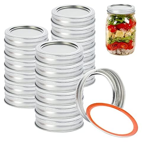 Runmeihe Mason Jar Lids with Bands Cover