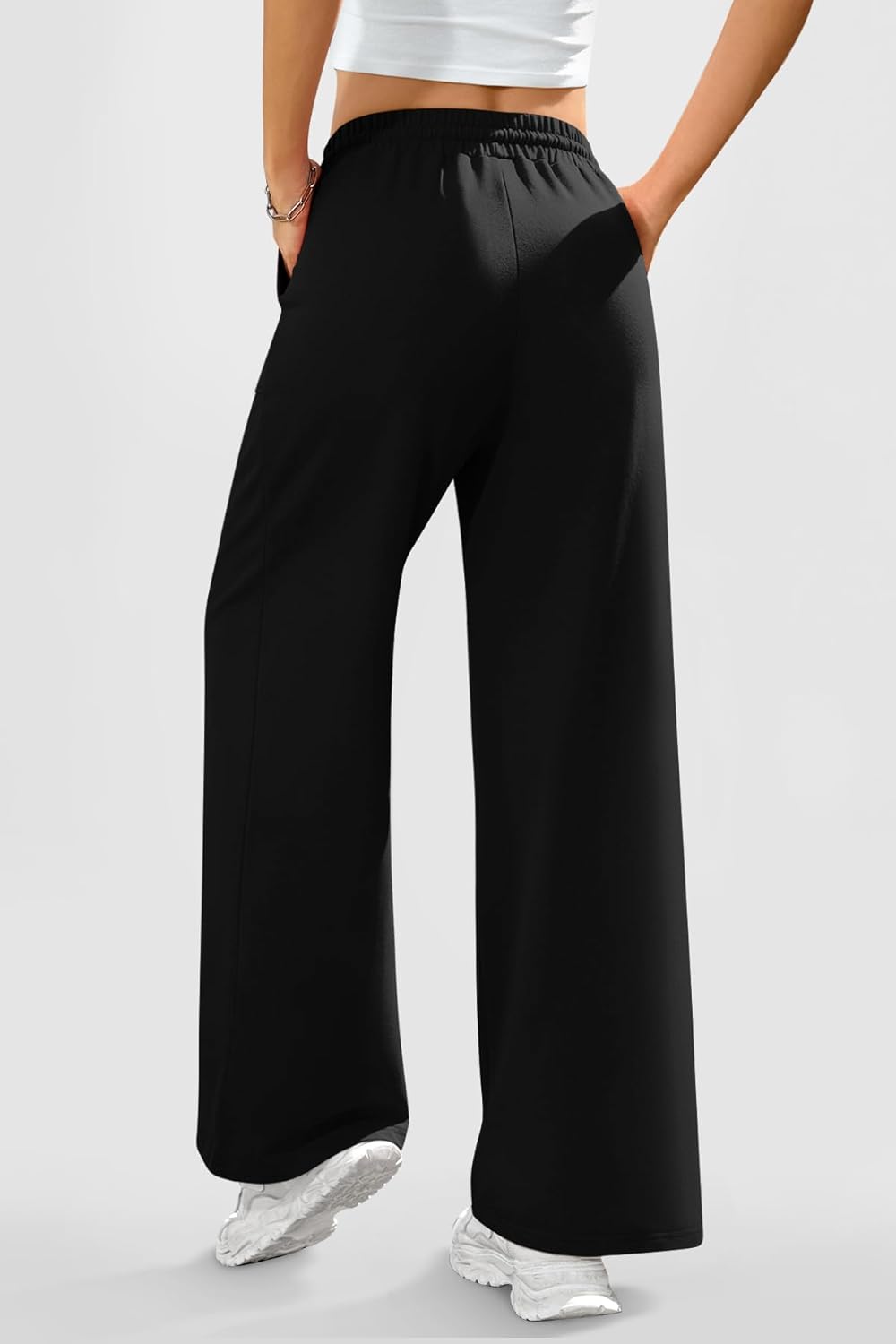 ALIMASHA Wide Leg Sweatpants Women Baggy Lounge Casual Pajama Pants 2026 Teen Girl Jogger Sweat Pants with Pockets - Image 2