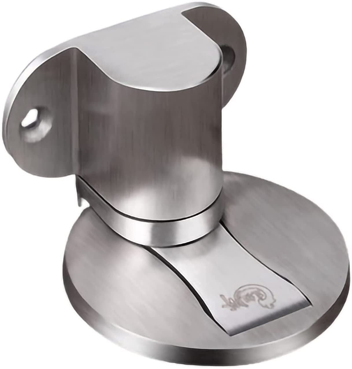 Sbziojhdr Silver Door Stop， Pty Stainless Steel Magnetic Modern Magnet Hidden Holders Catch Floor Nail-Free Doorstop(Silver)