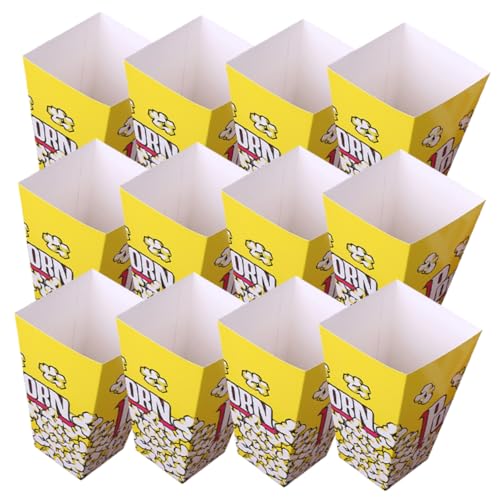 COLLBATH Popcorn Boxes Party Snack Containers Disposables Popcorn Bowl for Theater