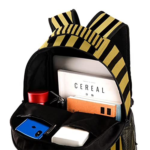 Sac à dos de voyage à rayures avec porte-bouteille ergonomique - 4