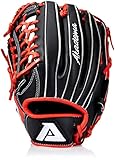 Akadema Torino Series Baseball Infielders Gloves, Black/Red, Right Hand