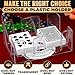 Canasta Card Holder - 6 Deck Plastic Revolving Card Game Holder Playing Cards Tray Rotating 360° Organizes Multiple Decks for Canasta, Poker and More | Lightweight, Durable with Smooth Rotation