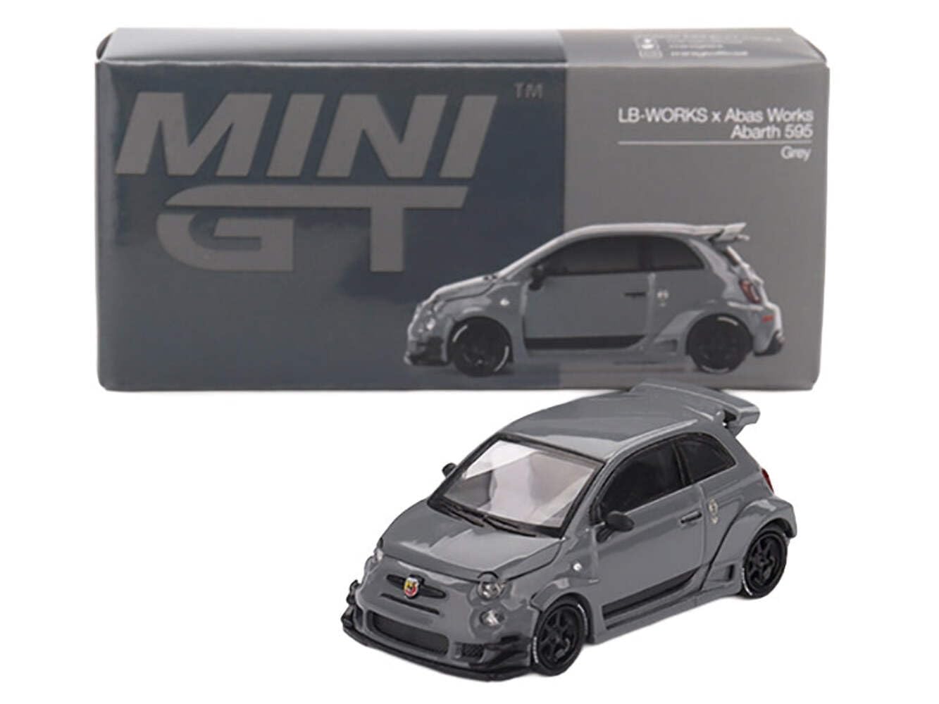 Amazon | MINI GT 1/64 アバルト 595 LB-WORKS x Abas Works グレー