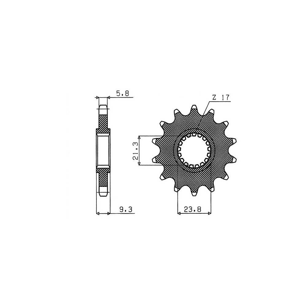 DID 100177_8434290101666, Kit Trasmissione S-al 13-50-114 DID520DZ2 (G&B) C Unisex-Adult, Other, One Size