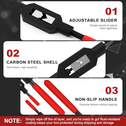 Image of WILLBOND 2 Pcs Adjustable Tap Wrench M4-M20 Ratcheting Tap Handle Tool for Reamer for Automotive Thread Repair, Pre-oiled for Protection (1 /4 inch-3 /4 inch,3 /16 inch-1 /2 inch)