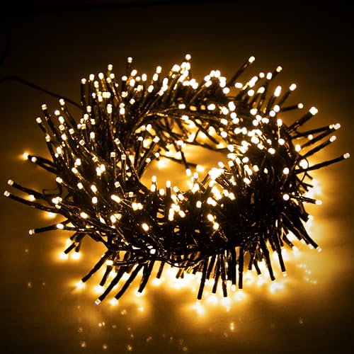 EcoNour Cluster-Lichterkette mit 480 LEDs – 6 Stunden...