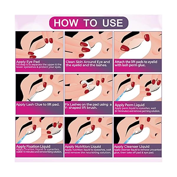 DERSEN-Lash-Lift-Kit-Professional-Eyelash-Perm-KitSemi-Permanent-Curling-Pink-Box DERSEN Lash Lift Kit, Professional Eyelash Perm Kit,Semi-Permanent Curling (Pink Box)