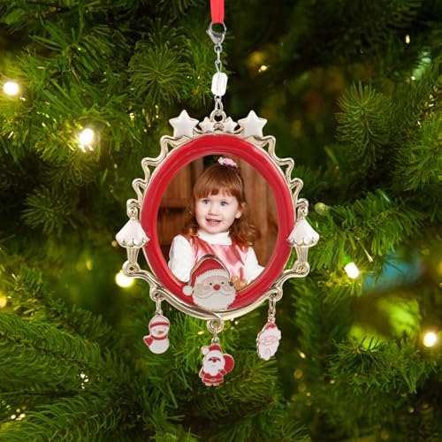 Cadre Photo à Suspendre Noël Doré 3 Pièces : Le Cadeau Personnalisé Idéal pour les Fêtes