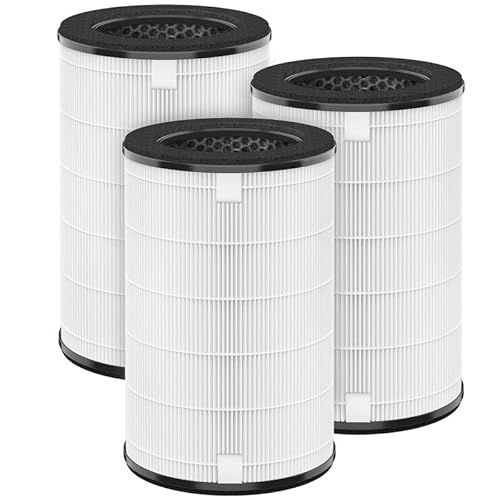 AP-T45 AP-T40FL Replacement Filter Compatible with 1461901 HoMedics Air Purifier Filter Replacement for AP-T45 TotalClean 5 in 1 Model AP-T40 AP-T40WT AP-T40WTAR AP-T45WT H13 True HEPA Filters, 3-Pack