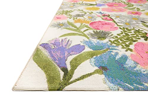 Image of Loloi Botanical Collection BOT-01 Ivory /Multi 6'-7 inch x 9'-4 inch Area Rug