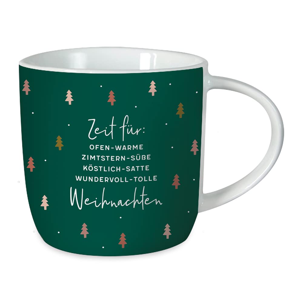 Grafik-Werkstatt Coffee Mug with Saying 300 ml Porcelain Mug Christmas Time for Christmas