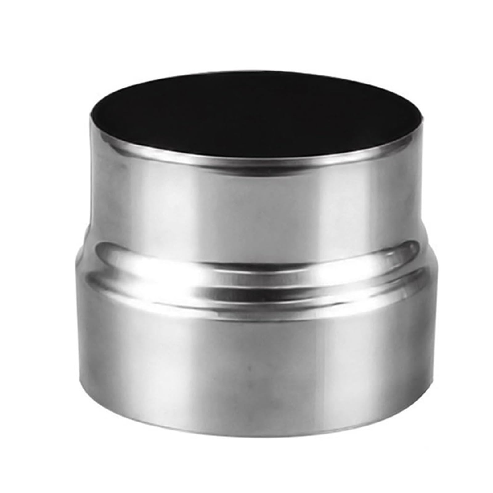 Stainless Steel Chimney Flue Liner Reducer, Stove Pipe Reducer Flue Connector, Chimney Adaptor Stove Pipe(12cm~10cm)