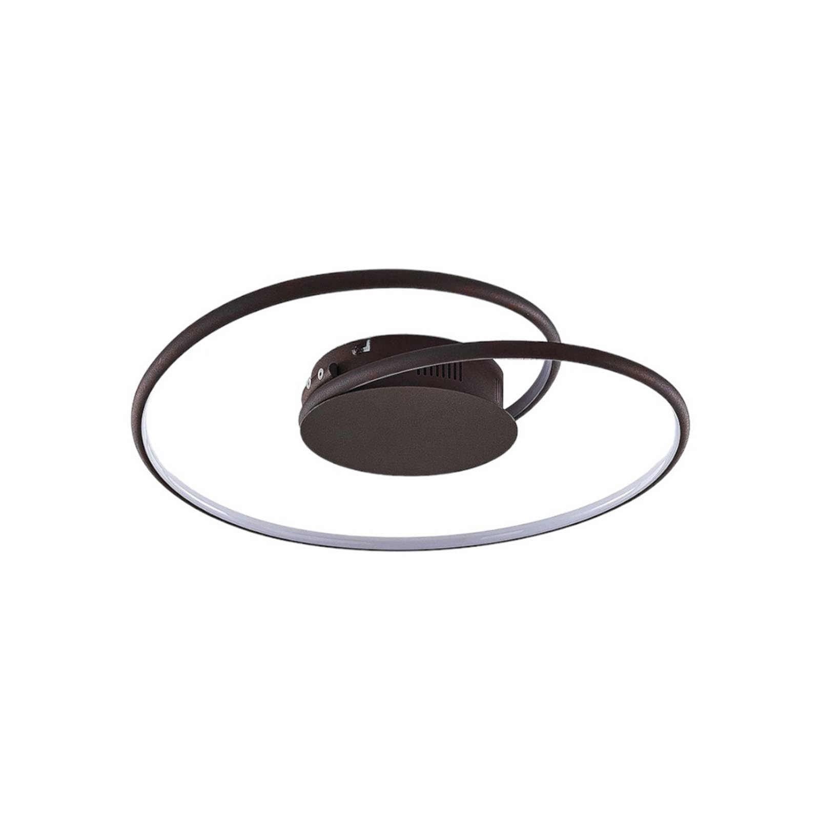 Lindby Rust Led Ceiling Light Joline (Modern) In Brown Made Of Metal For E.g. Living Room & Dining From Ceiling Lamp,