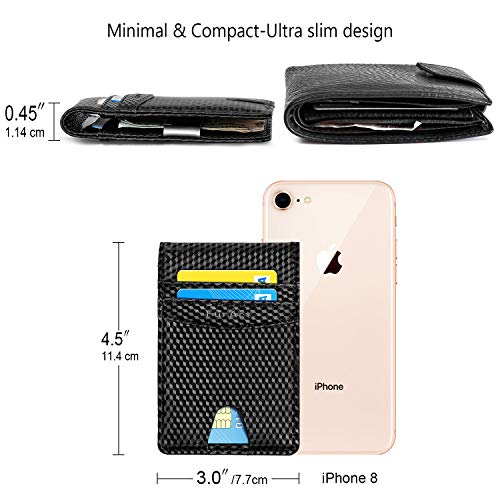 FurArt Bifold Wallet, Genuine Leather Slim Minimalist Wallets with Money Clips, RFID Blocking,Credit Card Holder - Thumbnail 7