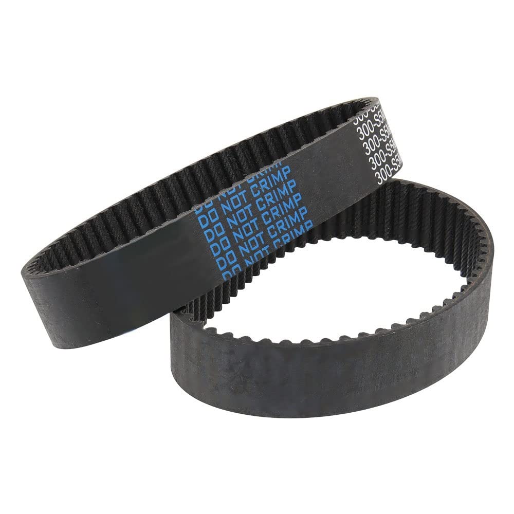 5 pcs Timing Belts, S5M-300/305/320/325/335/340/350/355/360/370/375 mm Closed Loop Rubber Transmission Belts Width 10/15/20/25/30 mm