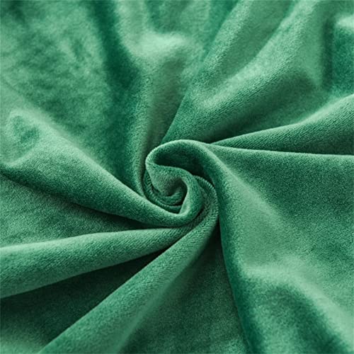 Jusmate Velvet Chair Covers For Dining Room, Soft Velvet Plush Stretch Dining Chair Slipcovers, Washable Removable Parsons Chair Protectors Set Of 4, Green #TOP3