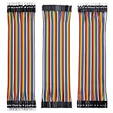 jumper wire crimp Kabellänge: 20cm; RM 2,54mm Pitch. Je ein Kabelbündel besteht aus 40 Einzeladern, die auch getrennt werden können.