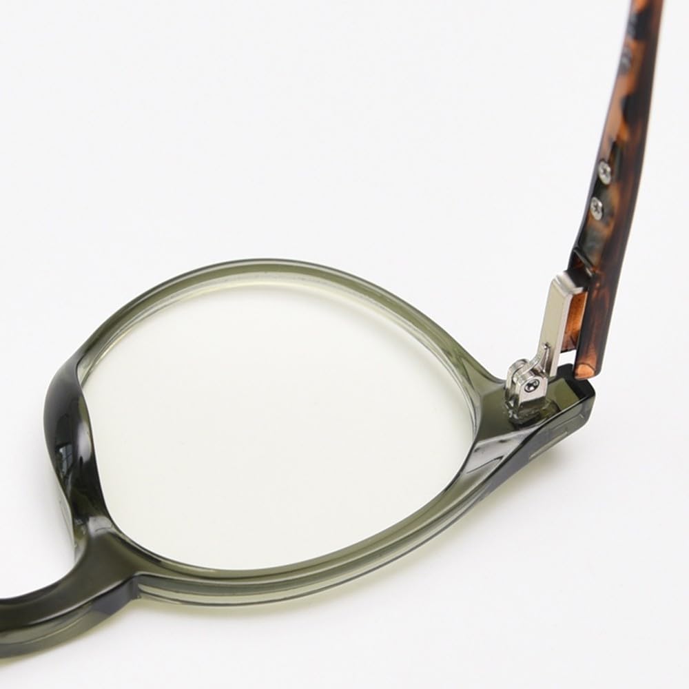 occhiali da vista rotondi montatura uomo lenti trasparenti uomo verde grigio occhiali da vista per donna acetato cerniera a molla donna