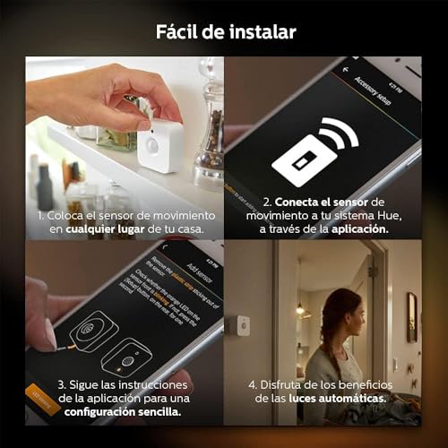 Philips Hue Indoor Motion Sensor for Smart Lights (Requires Hue Hub, Installation-Free, Smart Home, Exclusively for Philips Hue Smart Bulbs) thumbnail 9